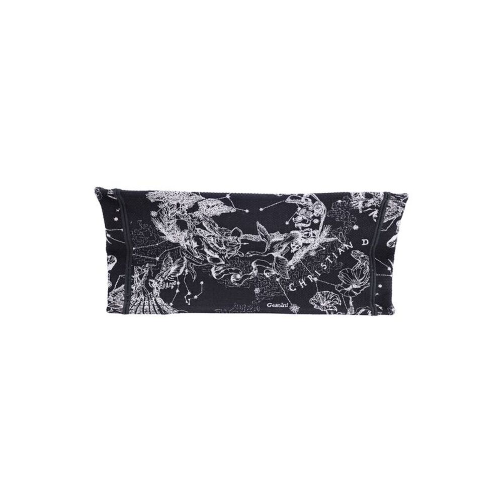 Christian Dior Medium Zodiac Dior Book Tote in Black Canvas - Picture 5 of 9